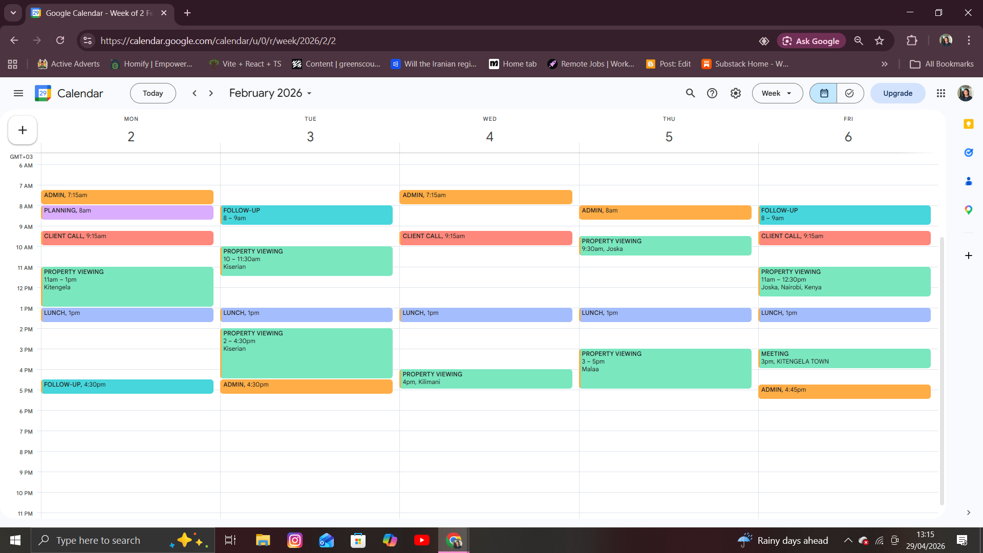 Calendar Management